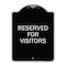 Signmission Reserved Parking Reserved Parking for Visitors Heavy-Gauge Aluminum Sign, 24" x 18", BS-1824-23041 A-DES-BS-1824-23041 - alternate 1